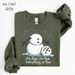 Funny Christmas Sweatshirt, Meltdown Snowman Christmas, Trendy Design, Winter Holiday Sweatshirt, Cozy Xmas Gift Sweatshirt Pullover Crewneck Tops