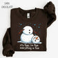 Funny Christmas Sweatshirt, Meltdown Snowman Christmas, Trendy Design, Winter Holiday Sweatshirt, Cozy Xmas Gift Sweatshirt Pullover Crewneck Tops