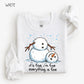 Funny Christmas Sweatshirt, Meltdown Snowman Christmas, Trendy Design, Winter Holiday Sweatshirt, Cozy Xmas Gift Sweatshirt Pullover Crewneck Tops