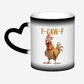 Heat-Sensitive Color-Changing! F-Caw-F Chicken Funny Mug