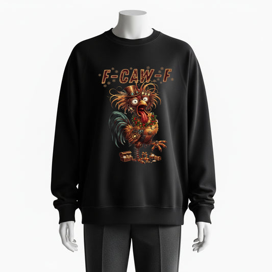 Steampunk F-CAW-F Rooster Gothic Weirdcore Sweatshirt