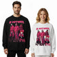 In October We Wear Pink Horror Characters Halloween Sweatshirt