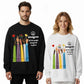 Raised Hand Print Imagine Lyrics Sweatshirt