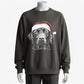 Christmas Dog Sweatshirt - Cute Labrador with Santa Hat