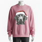 Christmas Dog Sweatshirt - Cute Labrador with Santa Hat
