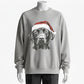 Christmas Dog Sweatshirt - Cute Labrador with Santa Hat