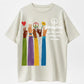 Raised Hand Print Imagine Lyrics T-Shirt