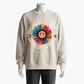 Imagine All the People Living Life in Peace Floral Daisy Sweatshirt