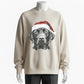 Christmas Dog Sweatshirt - Cute Labrador with Santa Hat