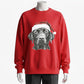 Christmas Dog Sweatshirt - Cute Labrador with Santa Hat