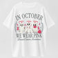 October Pink Ribbon Nurse Ghost T-Shirt