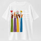 Raised Hand Print Imagine Lyrics T-Shirt