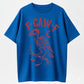 F-CAW-F Crow Skeleton Graphic Halloween T-Shirt