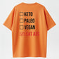 Alternative Diet List Funny Dark Humor Adult T-Shirt