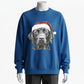 Christmas Dog Sweatshirt - Cute Labrador with Santa Hat
