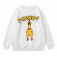 F-CAWW-F Exaggerated Funny Screaming Chicken Sweatshirt