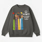 Raised Hand Print Imagine Lyrics Sweatshirt