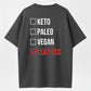 Alternative Diet List Funny Dark Humor Adult T-Shirt