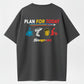 Funny Today's Plan T-Shirt Coffee, Drilling, Beer - Adult Joke Short Sleeve