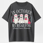 October Pink Ribbon Nurse Ghost T-Shirt