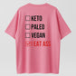 Alternative Diet List Funny Dark Humor Adult T-Shirt