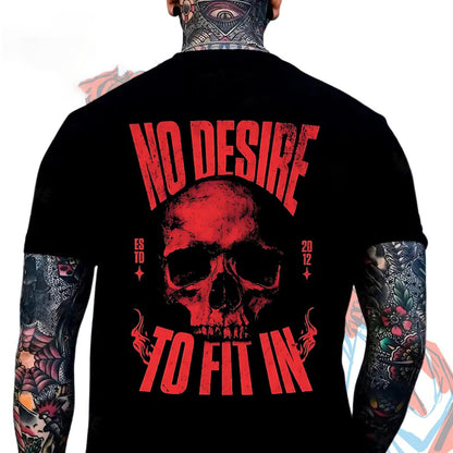 Skull Print Men's T-Shirt