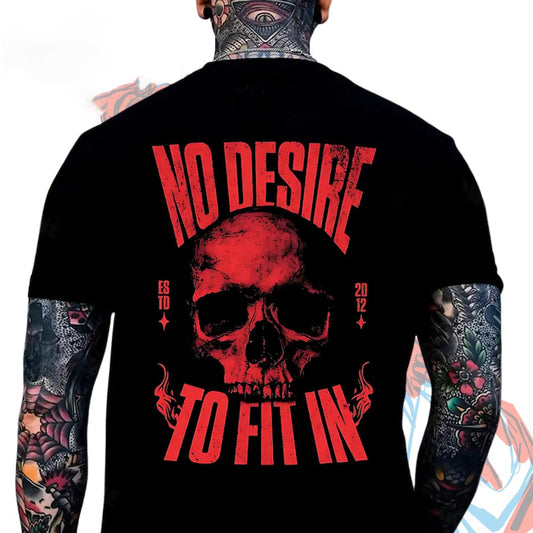 Skull Print Men's T-Shirt