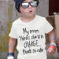 100% Cotton "My Mom Thinks She's in Charge... That's So Cute" Kids T-Shirt