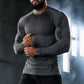Men's Slim Fit Graphic Long Sleeve Performance Training Shirt
