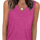 Tank Tops for Women Summer V Neck T Shirts Trendy Sleeveless Basic Tee Loose Fit 2025 Fashion