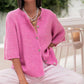 Women's Short Sleeve Cardigan Sweater - Crew Neck, Soft Ribbed Knitting Fabric, Button-Down, Fitted, Lightweight Breathable Clothes for Casual Office, Spring Summer Layering Cover Up