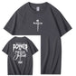 There Is Power In The Name Of Jesus Pattern Print T-Shirt