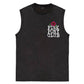 I'm Gonna Keep On Dacing Print Washed Cotton Sleeveless Tank Tops