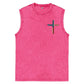 Stand For The Flag Kneel For The Cross Ærmeløse Tanktops med 4. juli-print og vasket bomuld