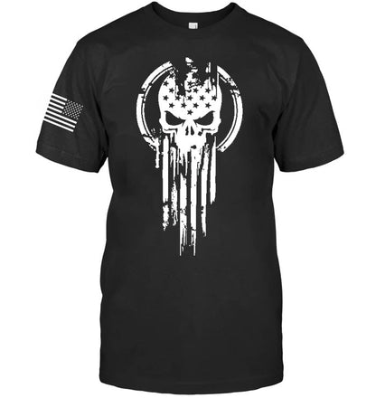 Skull Pattern 100% Cotton T-Shirt