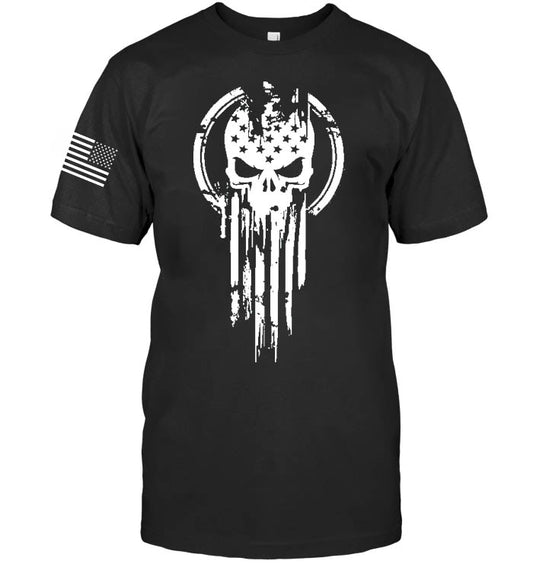 Skull Pattern 100% Cotton T-Shirt