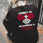 Connect To God The Password is Pattern  Print 100%Cotton T-Shirt