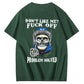 Don't Like Me Fuck Off Problem Solved  Pattern Print 100%Cotton T-Shirt