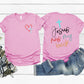 Women's Jesus Has My Back Pattern Round-Neck T-Shirt