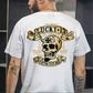 LUCKY THIRTEEN Skull Black Print T-shirt