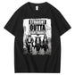 Straight  Outta  Nightmares  Pattern  Print 100%Cotton T-Shirt