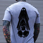 Oral Sex with Ghost Dirty Love Casual Black and White Print T-shirt