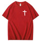 Jesus elsker dig, bror, 100% bomulds t-shirt med mønsterprint