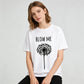 Blow Me Dandelion Funny Sarcastic Organic Cotton Unisex T-Shirt