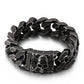 Coutureaura Skull Clasp Cuban Bracelet