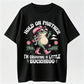 Hold On Partner I'm Growing A Little Buckaroo Funny Pregnancy T-Shirt
