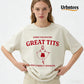 Urbntees Sorry for Great Tits & Correct Opinions Funny Organic Cotton Unisex T-Shirt