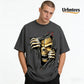 Urbntees Ripped Skull Golden Bones Dark Graphic Organic Cotton Unisex T-Shirt
