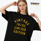 Urbntees Vintage 1970s Limited Edition Retro Organic Cotton Unisex T-Shirt