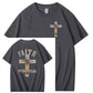 Faith Over Fear  Pattern Print 100%Cotton T-Shirt